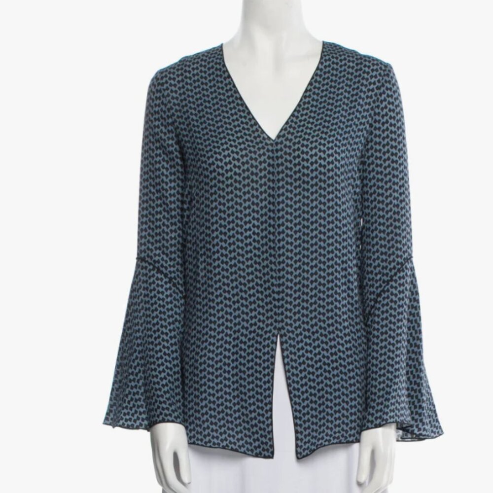 Derek Lam Silk Printed Blouse